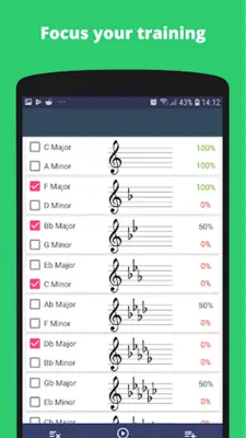 Key Signature Quiz android App screenshot 0