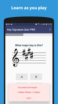 Key Signature Quiz android App screenshot 5